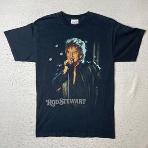 Hanes Rod Stewart Rocks His Greatest Hits 2008 Tour T Shirt Mens Small Tee Band
